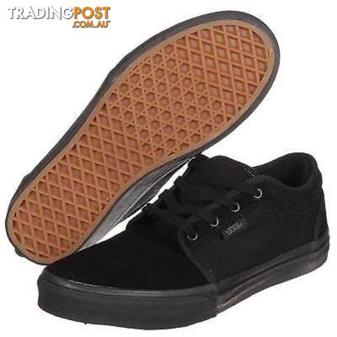 GENUINE VANS CHUKKA LOW BLACK SEUDE LEATHER SHOES SIZE KIDS 2 - photo 2 of 7