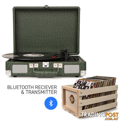 Crosley Cruiser Ostrich - Bluetooth Turntable & Record Storage Crate - 2080221203556 - Crosley - 2080221203556