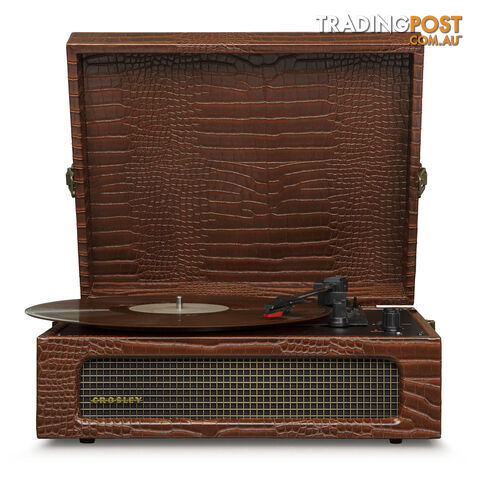 Crosley Voyager Brown Croc - Bluetooth Portable Turntable & Record Storage Crate - 2080221203730 - Crosley - 2080221203730 - photo 5 of 5