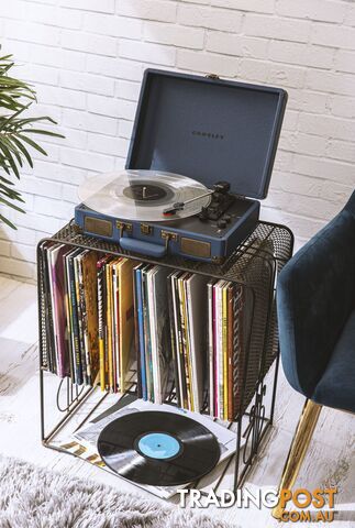 Crosley Cruiser Navy - Bluetooth Turntable & Record Storage Crate - 2080221203549 - Crosley - 2080221203549 - photo 3 of 3
