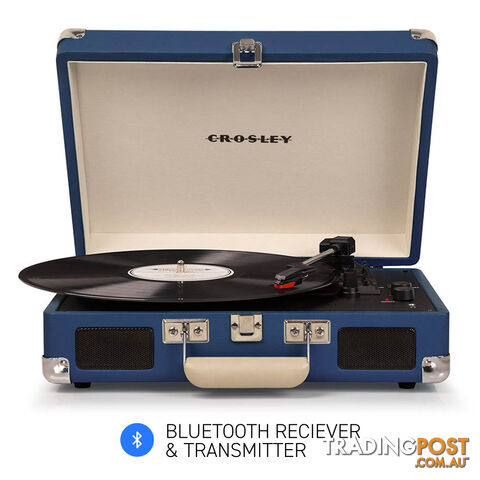 Crosley Cruiser Blue - Bluetooth Portable Turntable - 710244249577 - Crosley - 710244249577