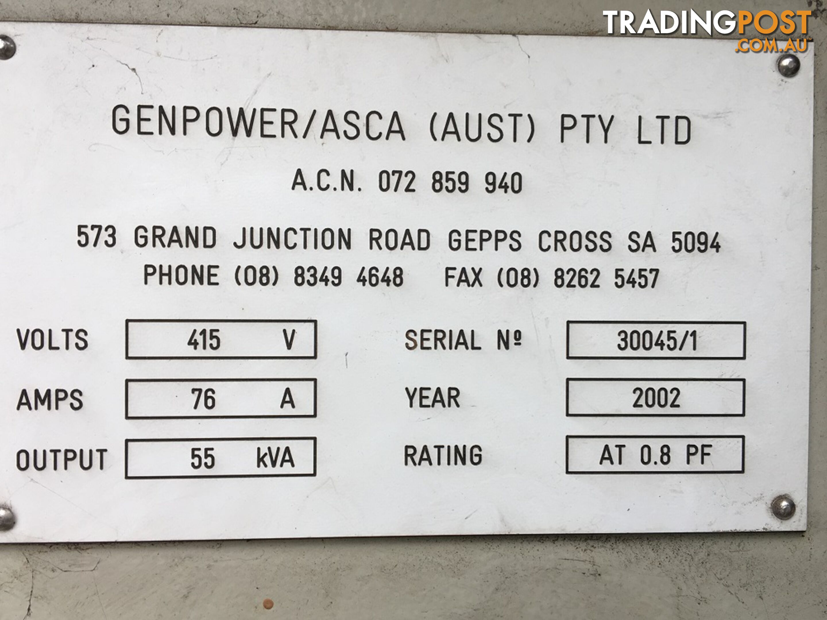 FG Wilson 55kVA Generator