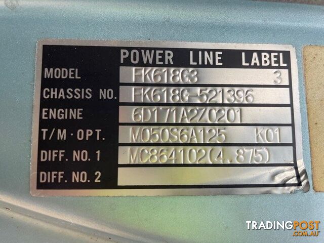 1997 MITSUBISHI FUSO FK617 2114 6F6K4A63DVB000441