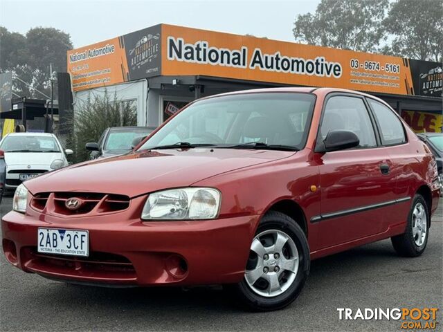 2000 HYUNDAI ACCENT GL LC 