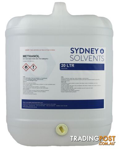 Methanol 20 Litre - SYV-SMETHANOL20LTR