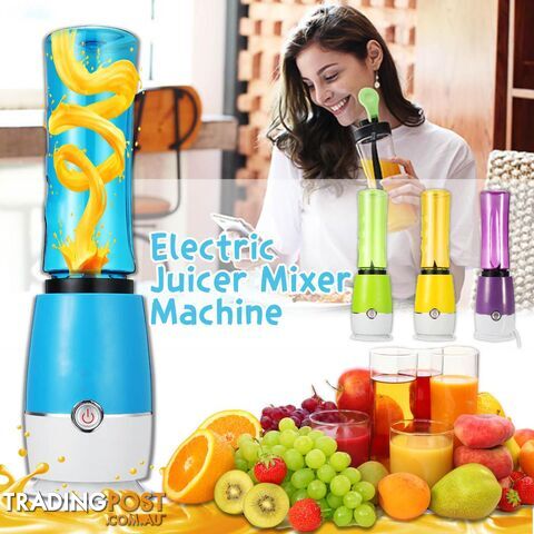 500ml Mini Electric Juicer Cup USB Rechargeable Juicer Maker Fruit Home Kitchen Supplies(blue) - 06901518199399 - MRH-zynkp3m6ew50
