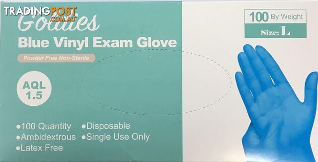 G'oldies Clear Vinyl Powder Free Exam Gloves Size: Small - 750258330212 - DBE-GVPFBSC
