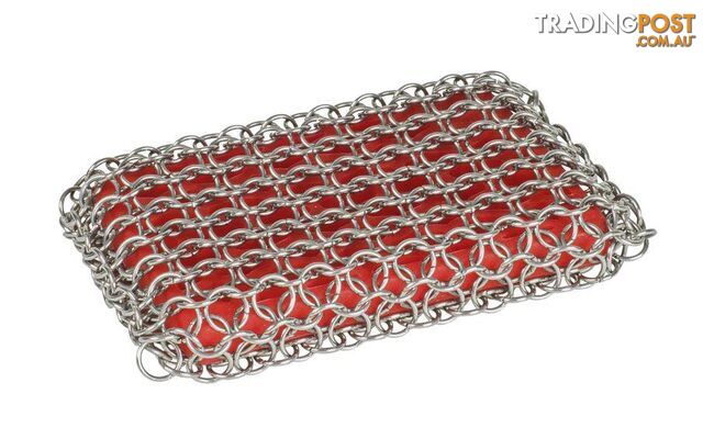 Lodge Red Chainmail Scrubbing Pad - Lodge Cookware - EVT-7604