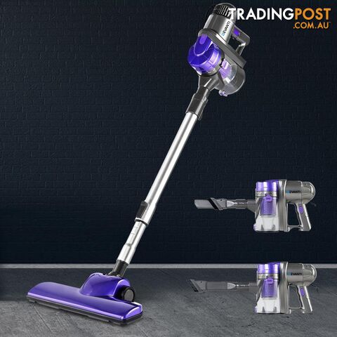 Corded Handheld Bagless Vacuum Cleaner - Purple and Silver - Devanti - BBO-ATZDEVVAC-CD-AH-PP-AL