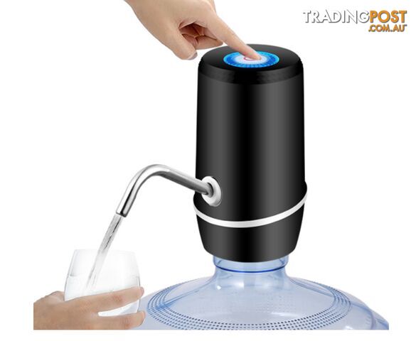 USB Charging Water Pump for 5 Gallon Bottle Universal Fit Water Bottle Pump Portable Electric Water Jug Dispenser Drinking Water-WHITE - Grodigo - GDG-XQ0559-WHITE