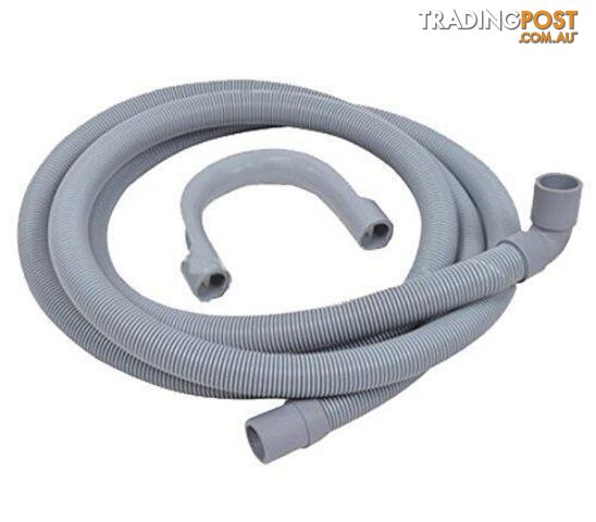 SPARES2GO Universal Drain Hose with Right Angle End for Washing Machines (2.5m, 19mm / 21mm) - 5056142077399 - GFT-B0763QWN7F