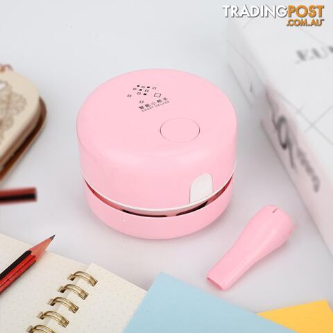 Mini Handheld Desktop Vacuum USB Cleaner Portable Clean Machine(Pink) - 741331508024 - FHS-SMT0100501