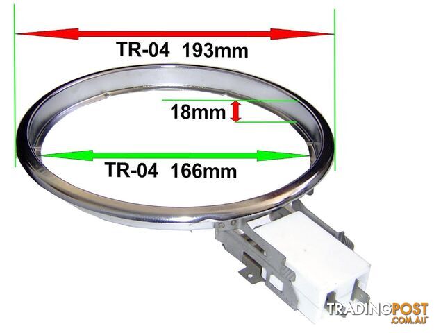 Trim Ring With Socket Attachment | TR-04 / 3501-09 | Suits HP-04 + DP-03 - PKD-TR-04