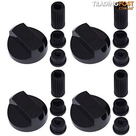 Ufixt Universal Black Control Knobs for Ovens, Cookers and Hobs (Pack of 4) - 5051632793971 - GFT-B0182IT3XQ