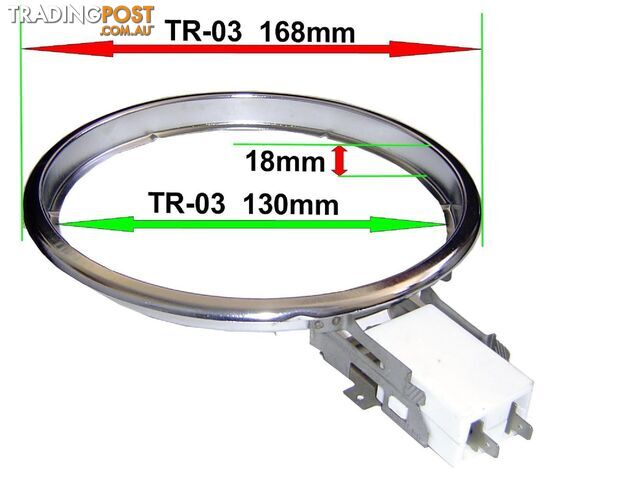 Trim Ring With Socket Attachment | TR-03 / 3503-09 | Suits HP-03 + DP-04 - PKD-TR-03
