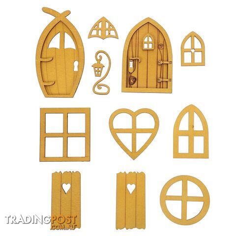 3 Sets Doll House Doors Safe Fine Plaything Wooden Door Figu - 3462117294265 - SNU-QE4193113RRQAT1Q5