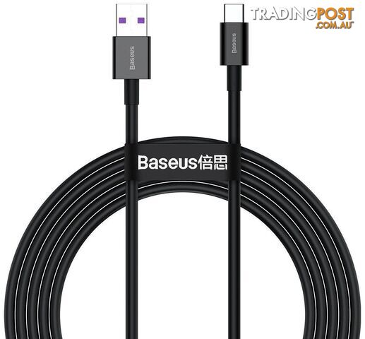Baseus Superior Series Fast Charging Data Cable USB to Type-C 66W Black - Baseus - 6953156205499 - OPL-CATYS-01