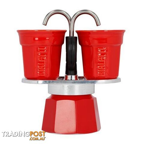 Mini Express Espresso Set (Red) - 2 Cups - Bialetti - 8006363030489 - TIE-8006363030489