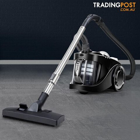 Vacuum Cleaner Bagless Cyclone Cyclonic Vac Home Office Car 2200W Black - Devanti - BBO-NEWDEVVAC-008-BK