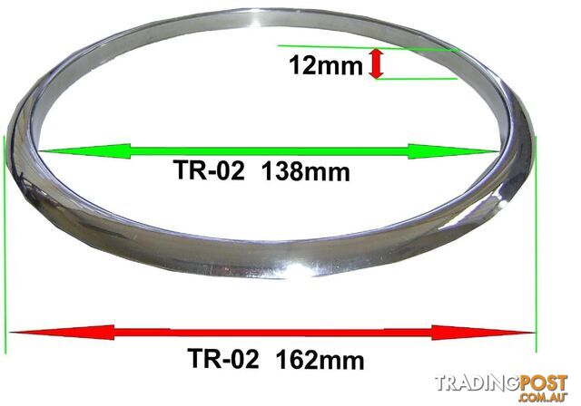Trim Ring | TR-02 / 545-1-908 / FV10A000 | Suits HP-02 + DP-02 - PKD-TR-02