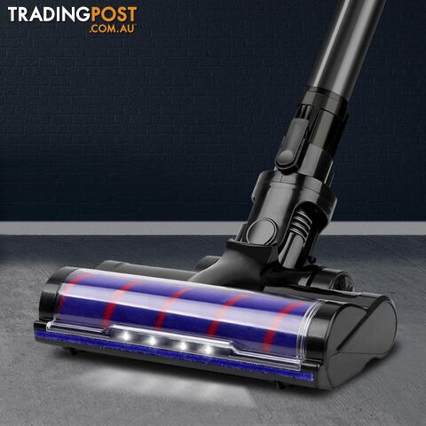 Soft Roller Cleaner Head for Vacuum Cleaner Stick Cordless Replacement - Devanti - BBO-NEWDEVVAC-CL-BH-BK