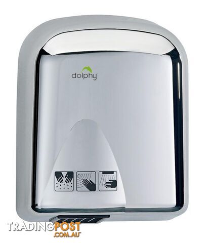 Dolphy Stainless Steel Two Waves Automatic Hand Dryer 1650W - Gloss - Dolphy - DOL-DAHD0040
