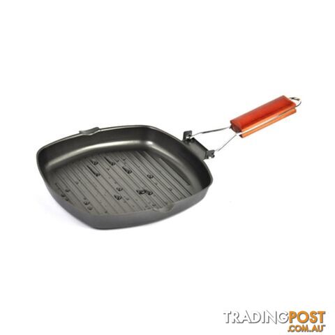 Outdoor Camping Pot Pan Folding Portable Barbecue Dish Thickened Non-stick Pot - 06913664876109 - SRE-SK00145323-01