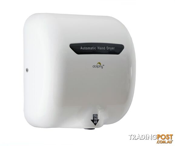 Dolphy Wall-Mounted ABS High Speed European Style Hand Dryer 1800W - White - Dolphy - DOL-DAHD0032