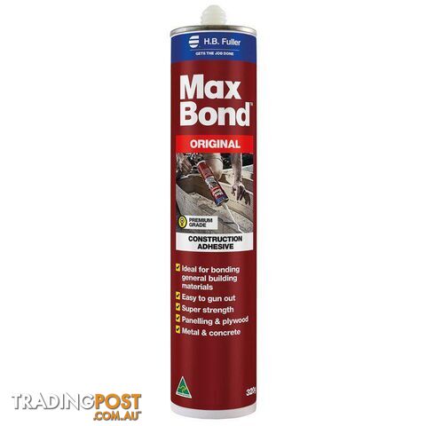 HB Fuller MaxBond Original Construction Adhesive 320gm - 9312280115048 - SRA-PA-0185