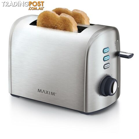 Maxim Automative Stainless Steel Toaster 2 Slice - Maxim - 9312737030641 - GRB-GAF-M2TSS