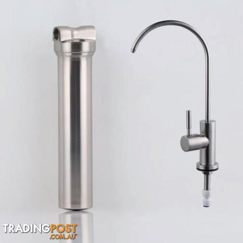 Single Stage Undersink 10" Stainless Water Filter 1/4" Ceramic Filtration System - Purific - 9352827006941 - OZD-3581574086736-28263588462672