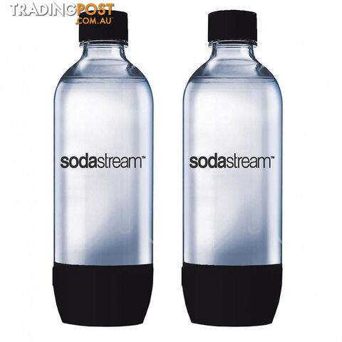 2x SodaStream Carbonating BK 1L Bottle for Drink Maker Source Metal/Play/Spirit - SodaStream - 7290012291456 - KXG-291456