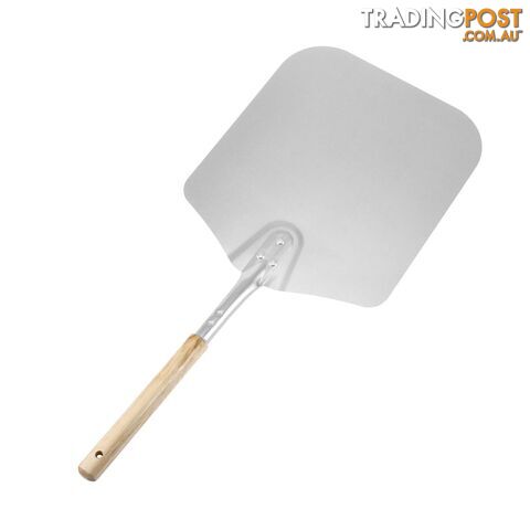 66cm Aluminum Pizza Peel Shovel with Wooden Handle - SNU-C4G22WFTH35P312KMX