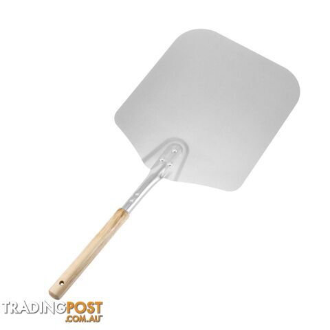 66cm Aluminum Pizza Peel Shovel with Wooden Handle - YJN-419N36178B9GP