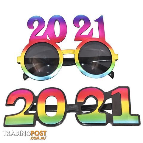 2pcs Photography Glasses Funny Dressing Up 2021 New Year - 3201122530124 - SNU-DGS1348326G6IYLF5