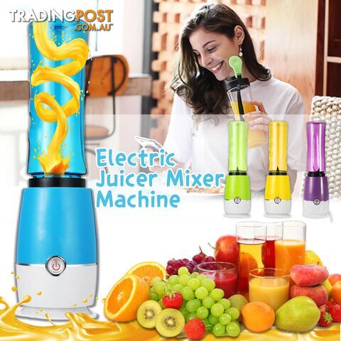 500ml Mini Electric Juicer Cup USB Rechargeable Juicer Maker Fruit Home Kitchen Supplies(blue) - 06901518146942 - MRH-POA4338450