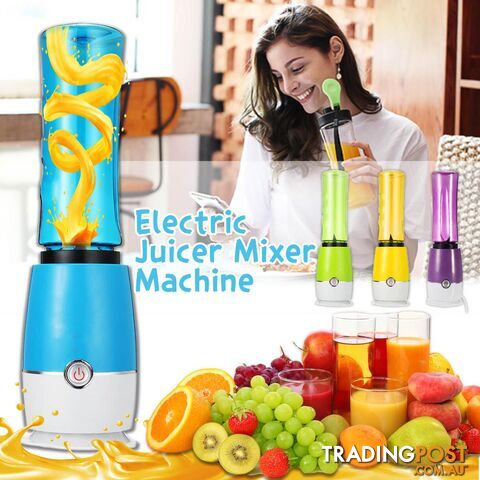 500ml Mini Electric Juicer Cup USB Rechargeable Juicer Maker Fruit Home Kitchen Supplies(blue) - 06901518146942 - MRH-POA4338450