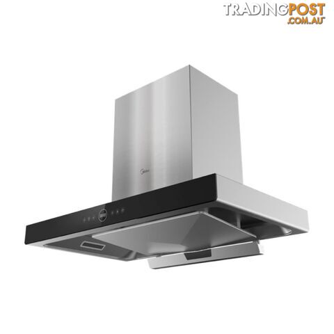 Midea Canopy Range Hood 90cm Black - High Temperature Cleaning (MHAT90S) - Midea - 06959449103978 - MID-MHAT90S