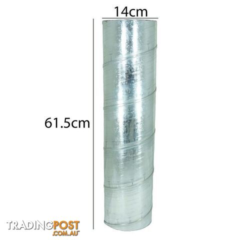 Galvanized Pipe - 600mm Length, 155mm Diameter (for External Flute Duct) - BSD-600mm_Pipe