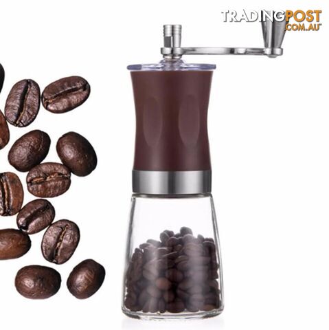 Mini portable hand crank coffee bean spice hand grinder kitchen tool - 711740936824 - SAS-ERP092