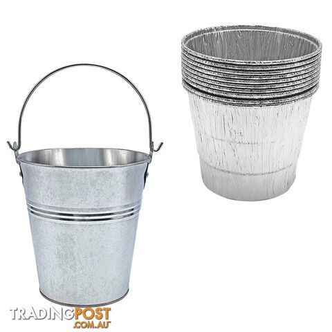 Outdoor Barbecue Oil Bucket Grease Drip Bucket with 10pcs - 3452694411766 - YJN-K8WA1836178YBWG3EC