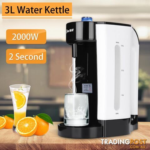 3L Electric Hot Fast Water Boiling Kettle Heating Coffee Tea Maker Dispenser Electric Kettles(black) - ZKA-zZlzeeitM6rg
