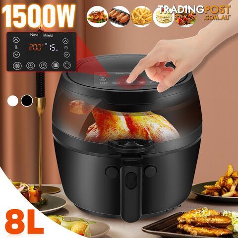 8L Air Fryer 1500W With Screen Number, Timer And Temperature Control - YKS-POA7366423