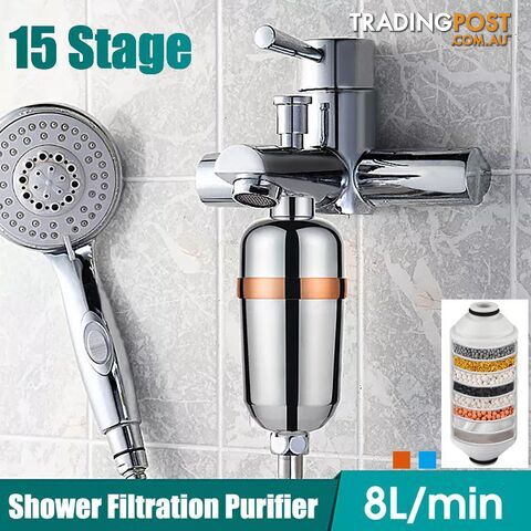 15 Stage Filtration Purifier Shower Bath Water Filter Remover Chlorine Fluoride(yellow) - ZKA-ZaOZbjvaz6tz