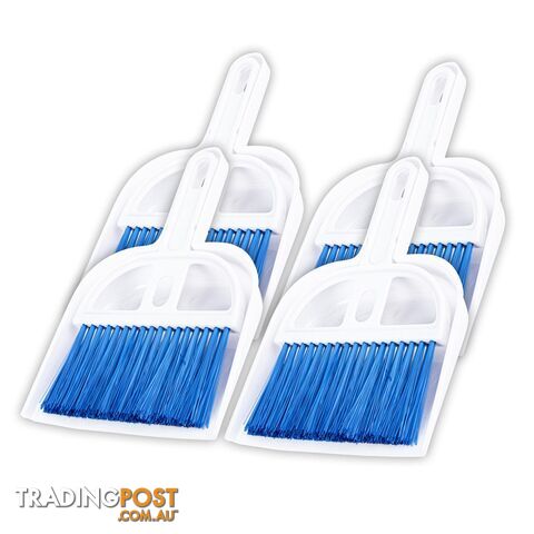 Xtra KleenÂ® 4PK Mini Dustpan & Brush Set Compact Practical Useful 18 x 11.5cm - 9326243106936 - VBB-106936