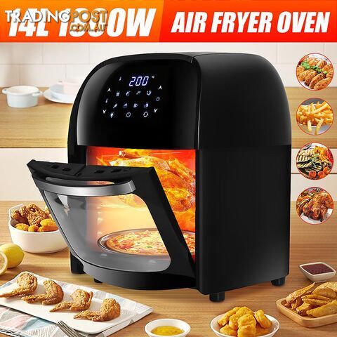 12L 1800W 220V Air Fryer Smart Oven Toaster Rotisserie Dehydrator Countertop(Black,AU Plug) - 6901518176741 - MRH-yQdOQE1ewkSY