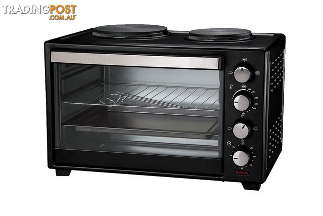 Maxim KitchenPro 30L Oven with Hot Plates (MOHP30) - Maxim - 09312737030719 - HEL-MOHP30