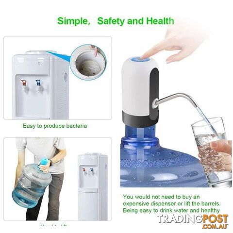 Water Dispenser Bottled Pump Drinking Pump Usb Charging Automatic Bottle Universal Electric - HHH-37701143789736
