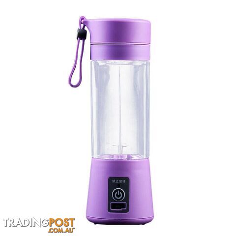 2 in 1 Portable Juice Blender Electrical USB Rechargeable Juicer Cup Juice Maker-Purple - JSK-FY660-Blender-Purple