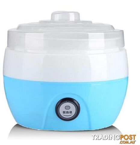Electric Automatic Yogurt Maker Machine Yoghurt DIY Tool Kithchen Plastic Container 220V Capacity: 1L(Blue) - 06913664898378 - SRE-SK00183370-BLUE